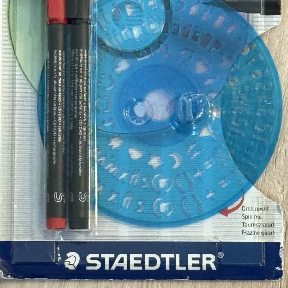 Lumocolor Permanent Marker Pen Set Staedtler Germany CD DVD Design Set Stencil